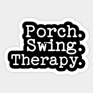 Porch Swing Therapy Tee Shirt - Typewriter Style Sticker